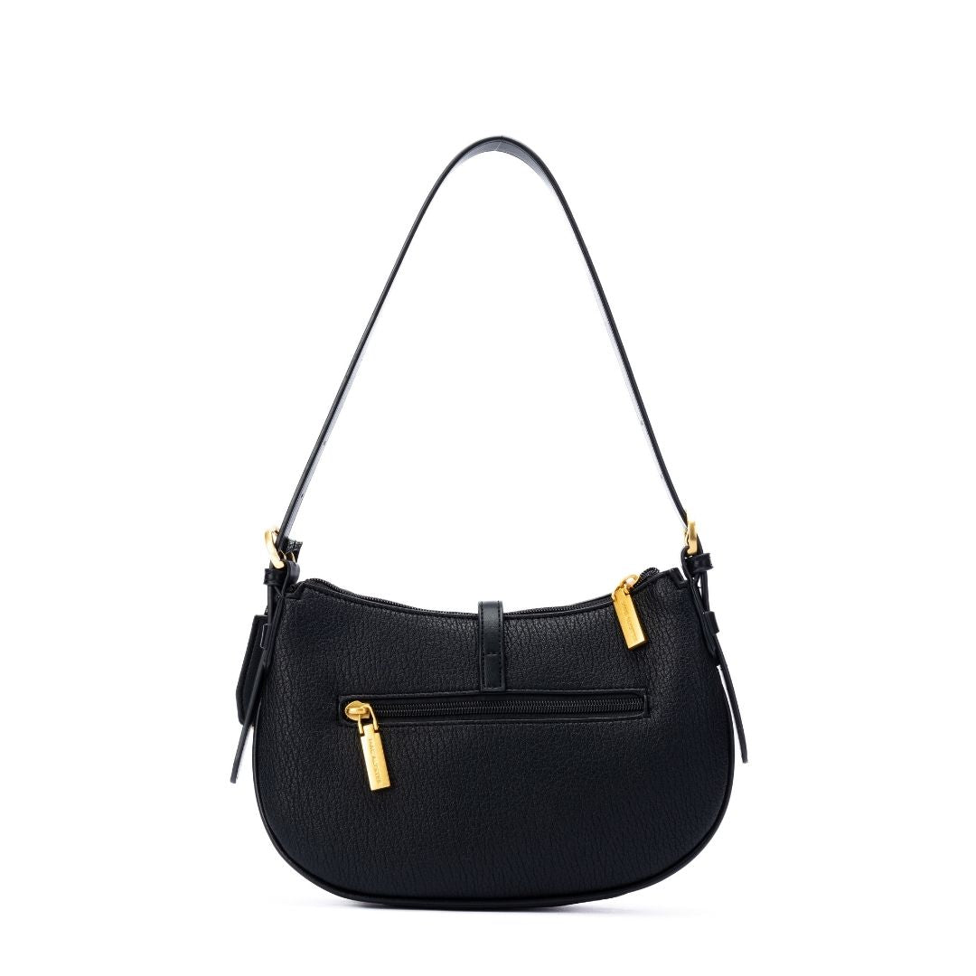 Sac baguette - BAGATELLE noir de dos