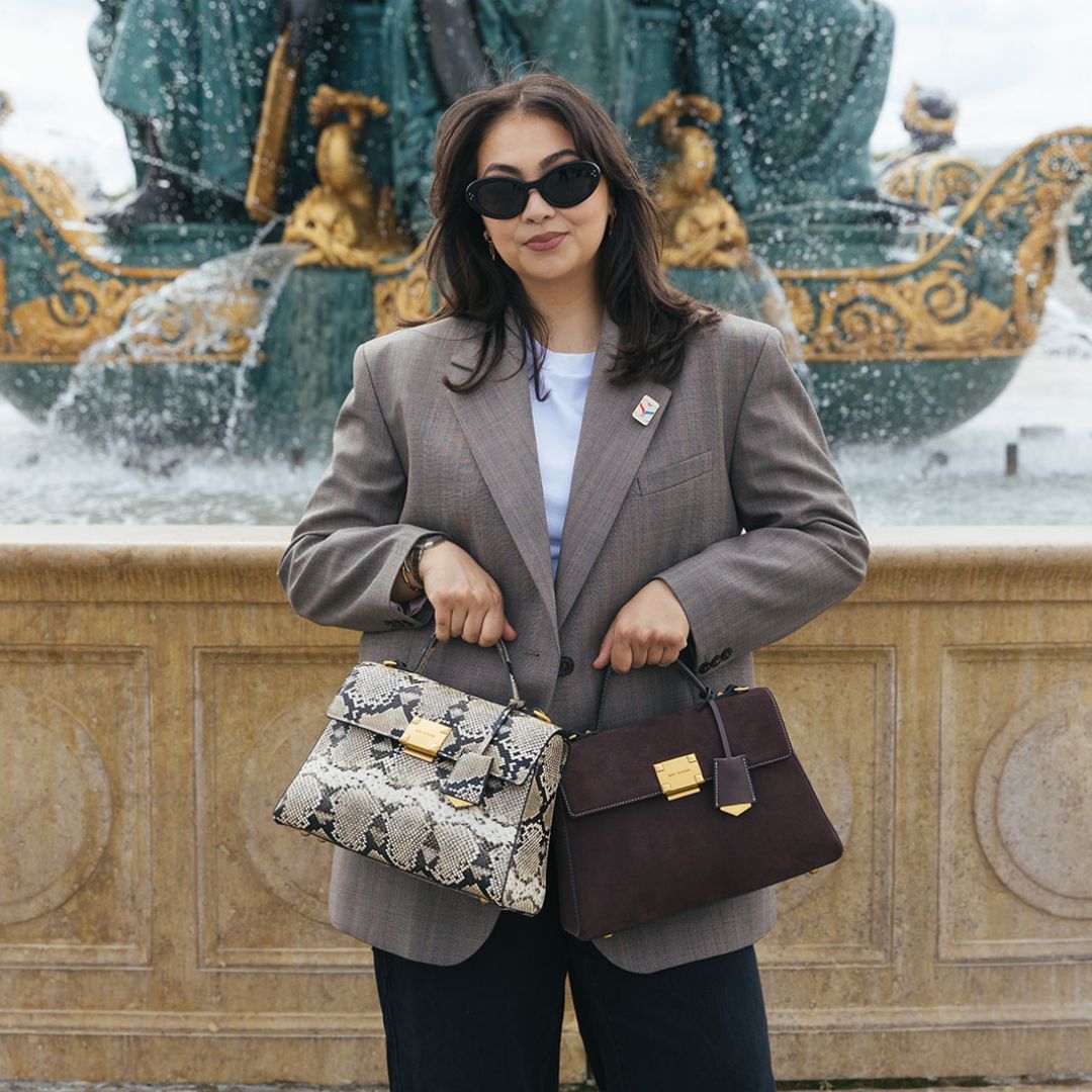 Sac porté main Marron Daim MÉLYSSA
