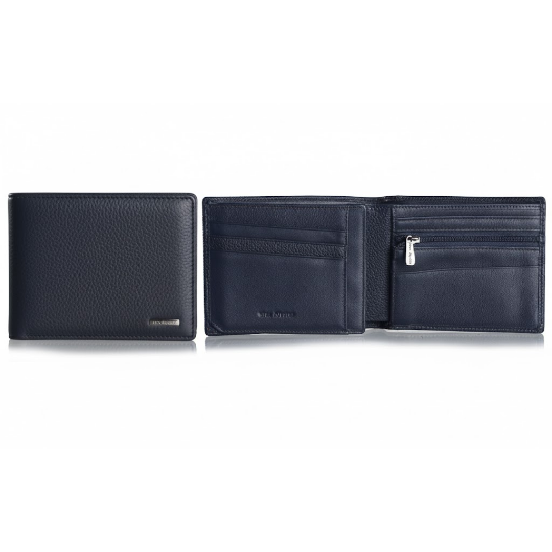 Portefeuille italien 2 volets PREMIUM bleu marine par Mac Alyster
