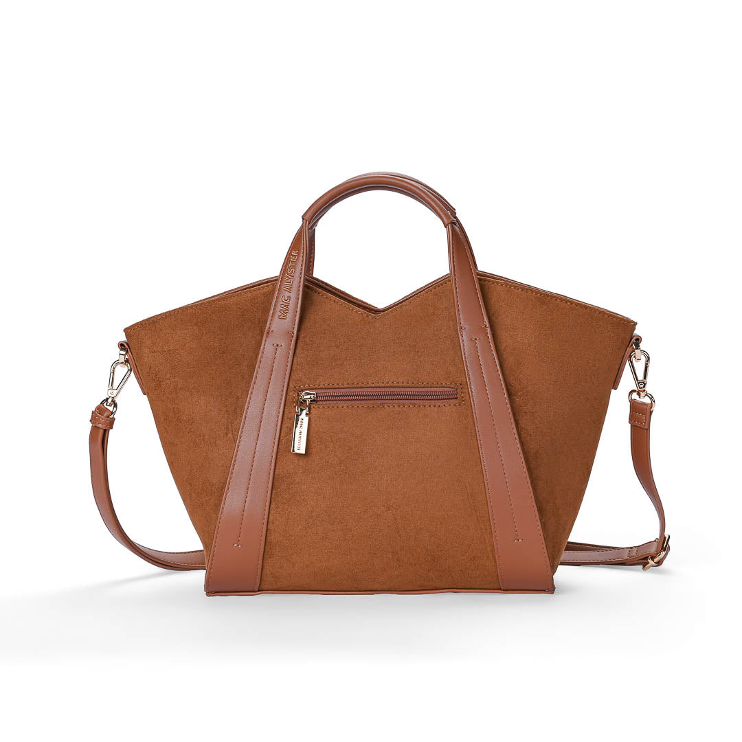Petit sac cabas et Bandoulière Alys Daim par Mac Alyster