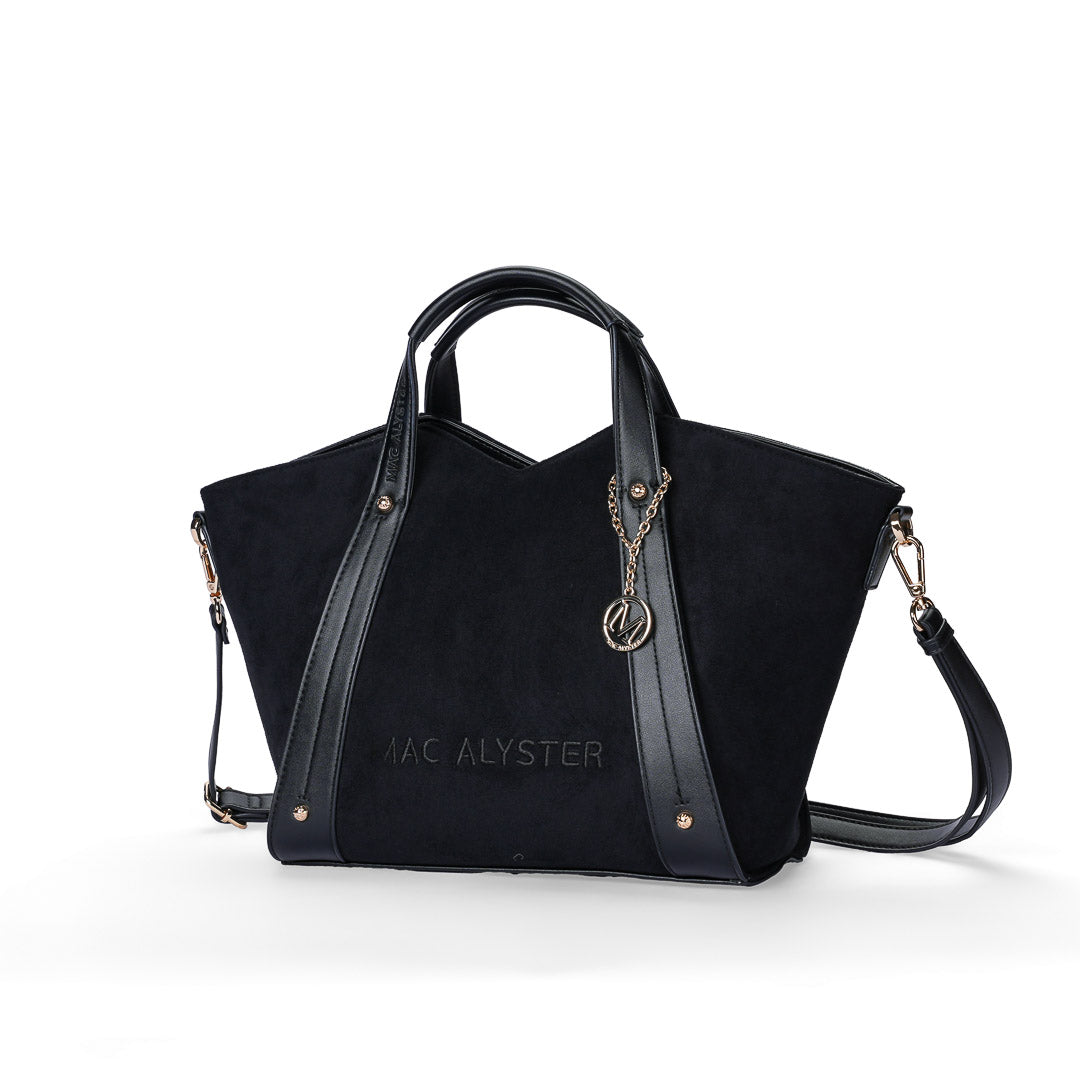 Petit sac cabas et Bandoulière Alys Daim par Mac Alyster