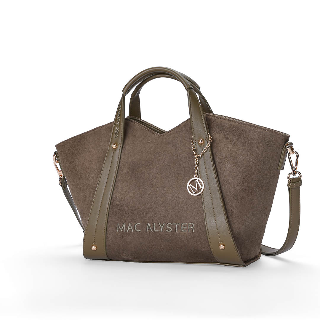 Petit sac cabas et Bandoulière Alys Daim par Mac Alyster