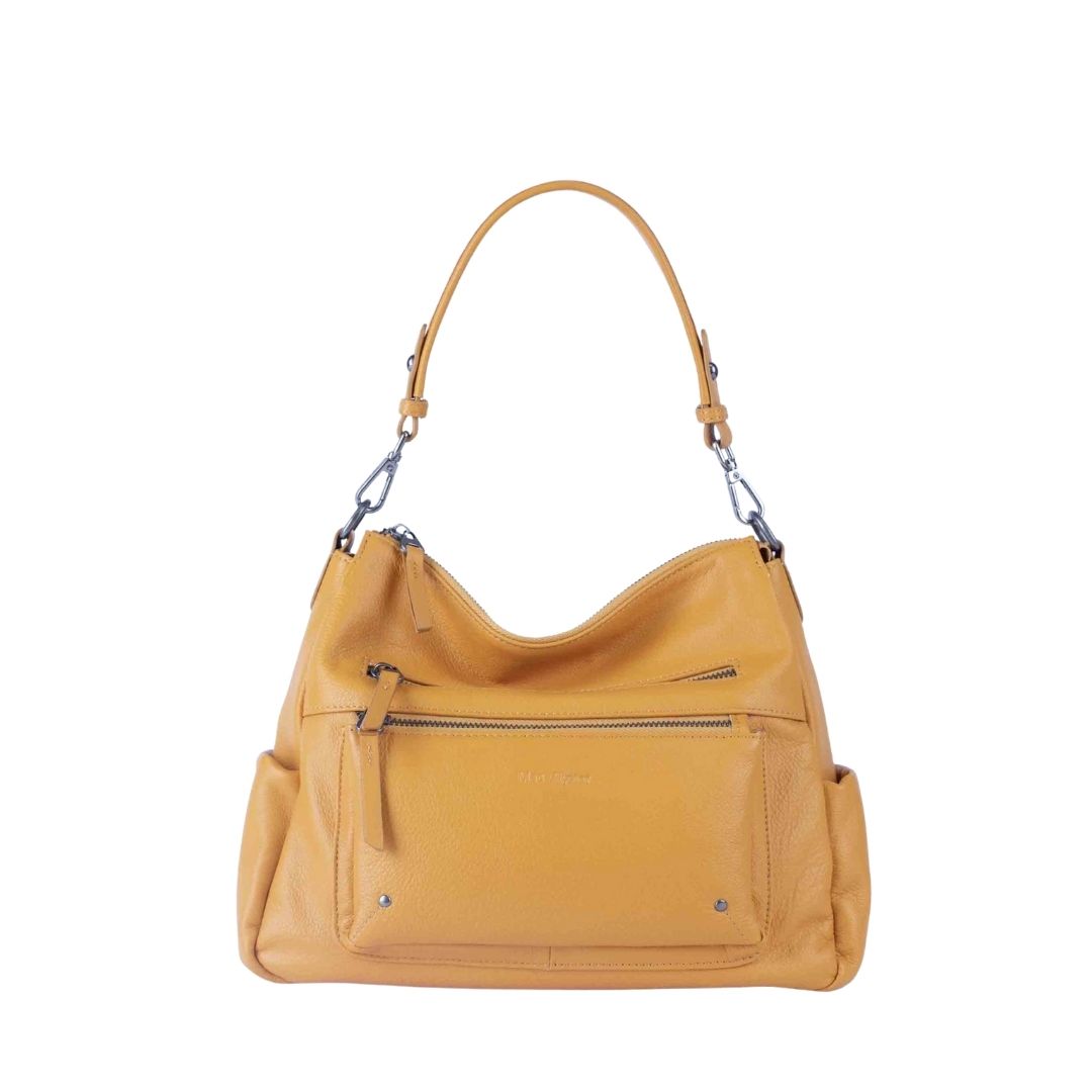 Sac porté épaule/travers - ALYA en cuir de vachette par Mac Alyster
