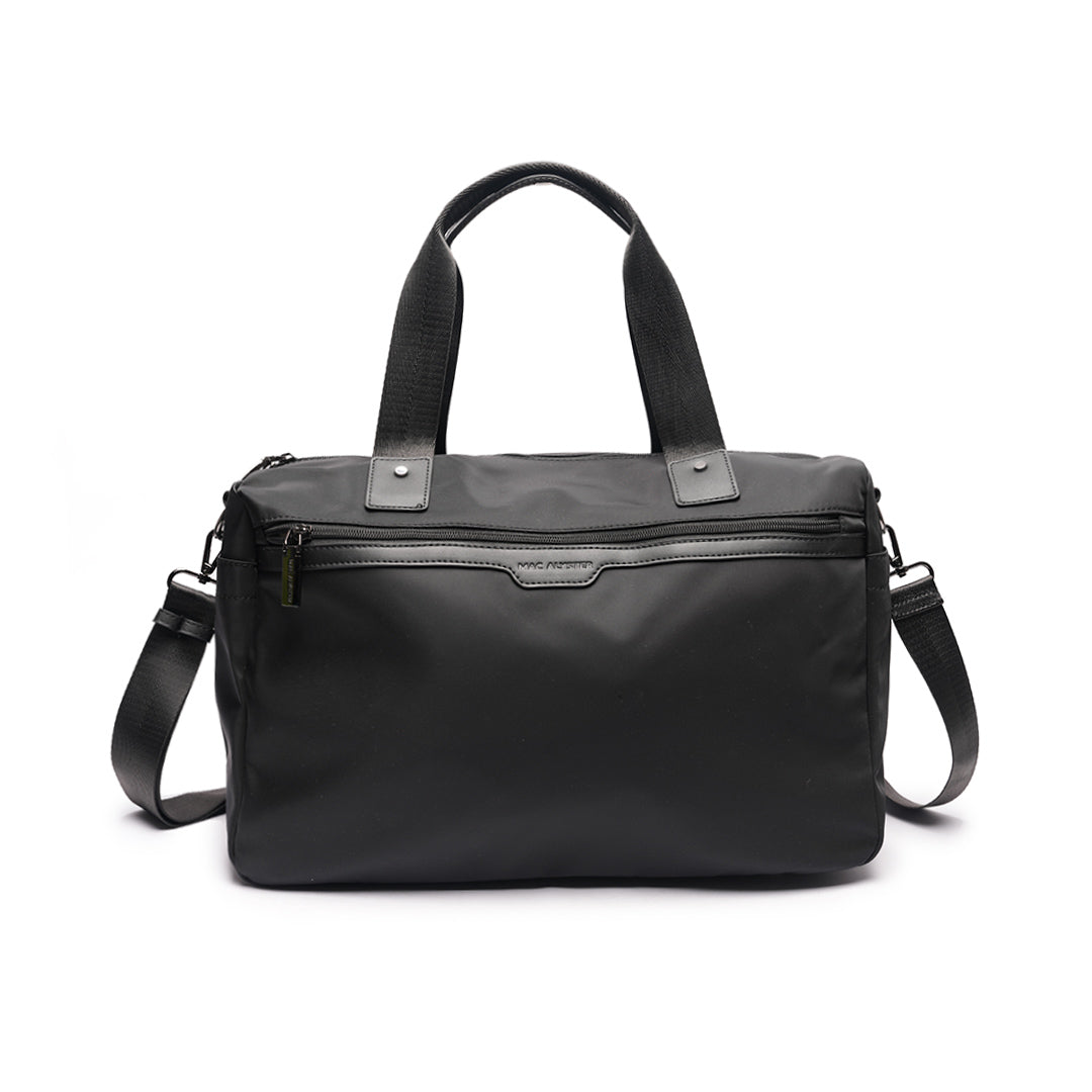 Sac de voyage STUDIO en cuir synthétique NOIR de face