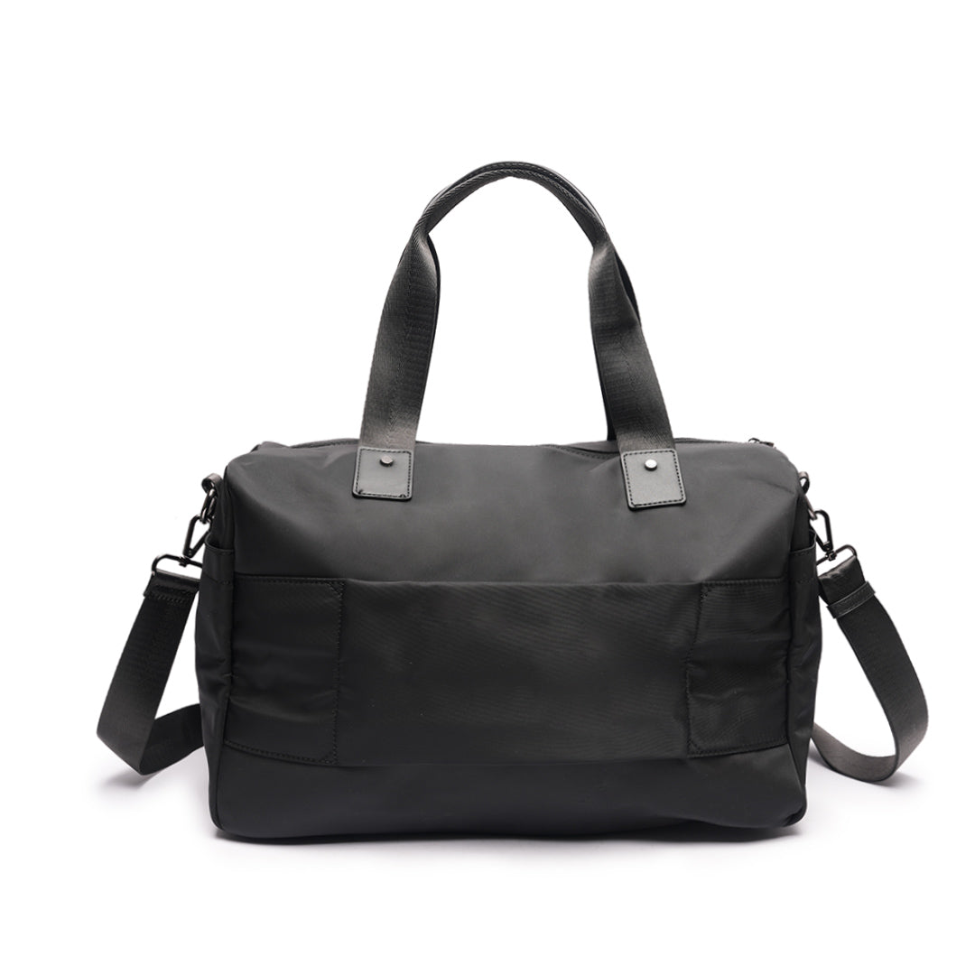 Sac de voyage STUDIO en cuir synthétique NOIR de dos