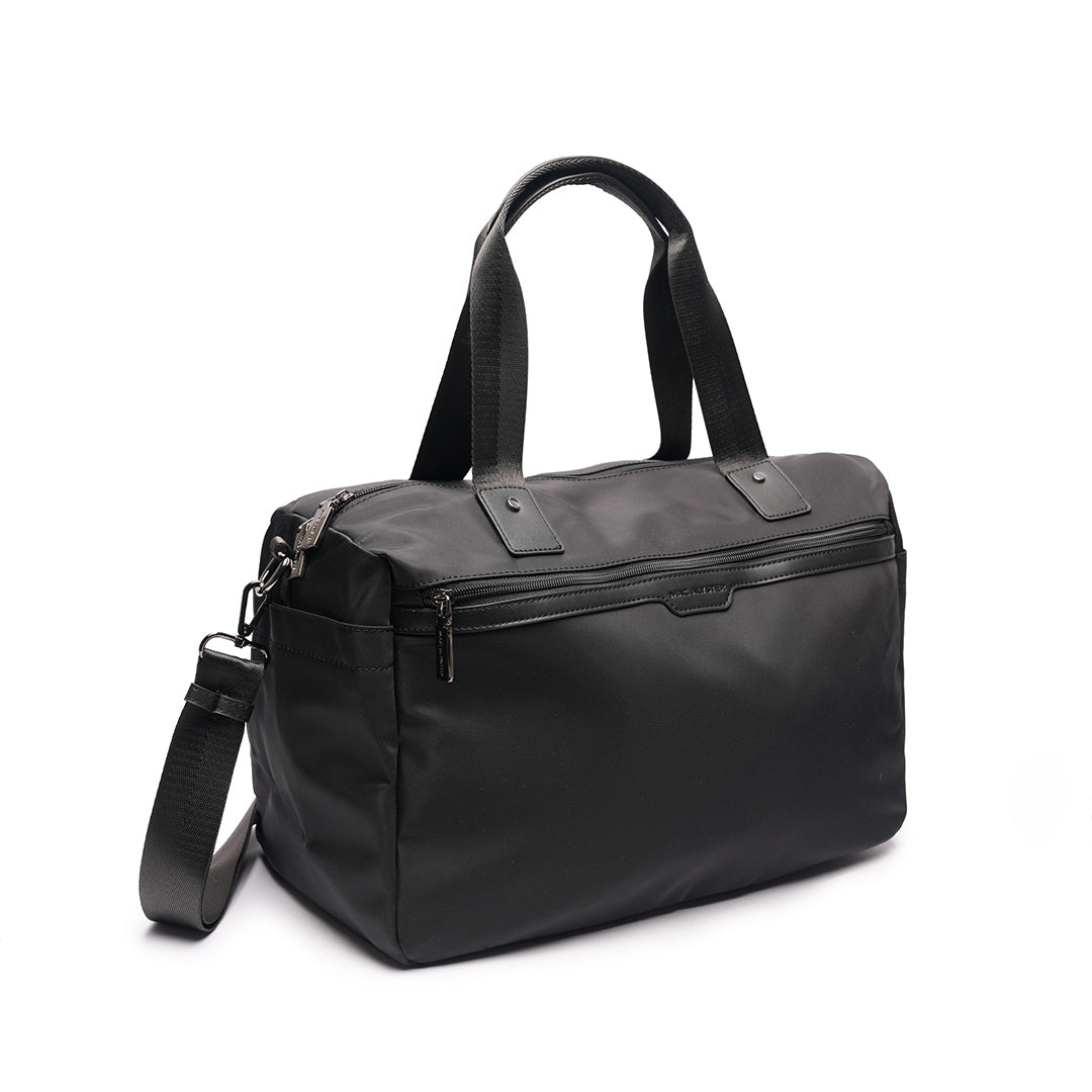 Sac de voyage STUDIO en cuir synthétique NOIR de trois-quarts
