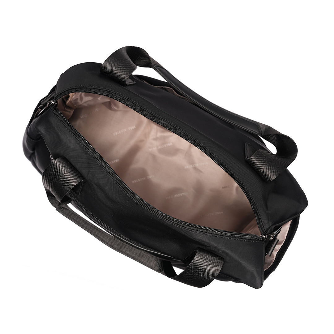 Sac de voyage STUDIO en cuir synthétique NOIR de haut