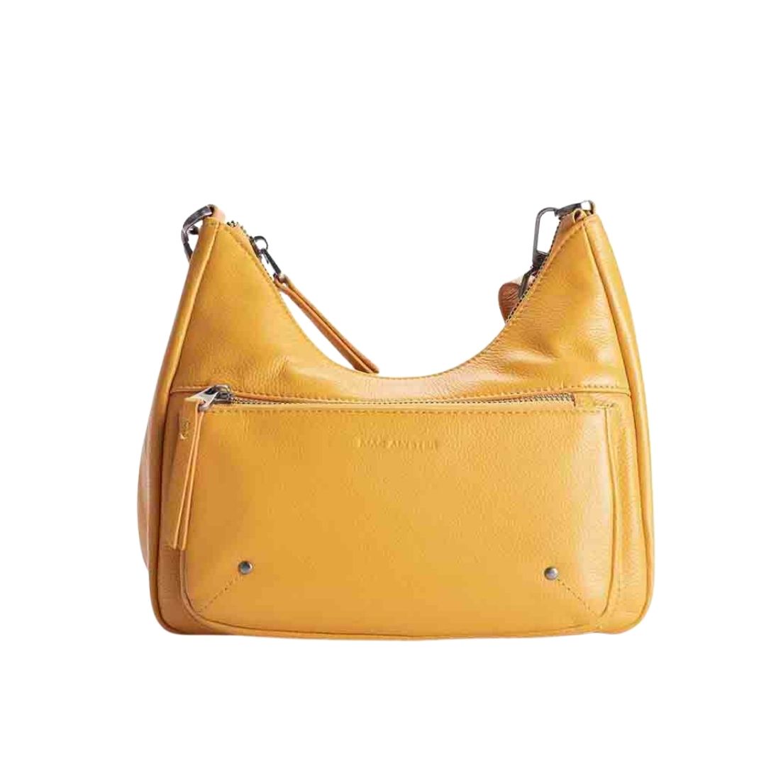 Sac porté épaule/travers - ALYA en cuir de vachette par Mac Alyster