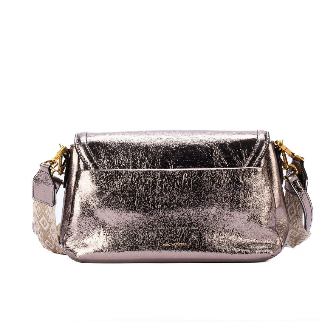 Sac à rabat - GIULIA mordore de dos