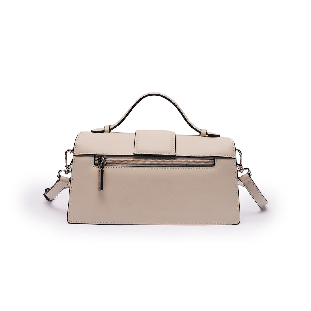 Petit sac à main THÉA Mac Alyster en cuir TILLEUL de dos