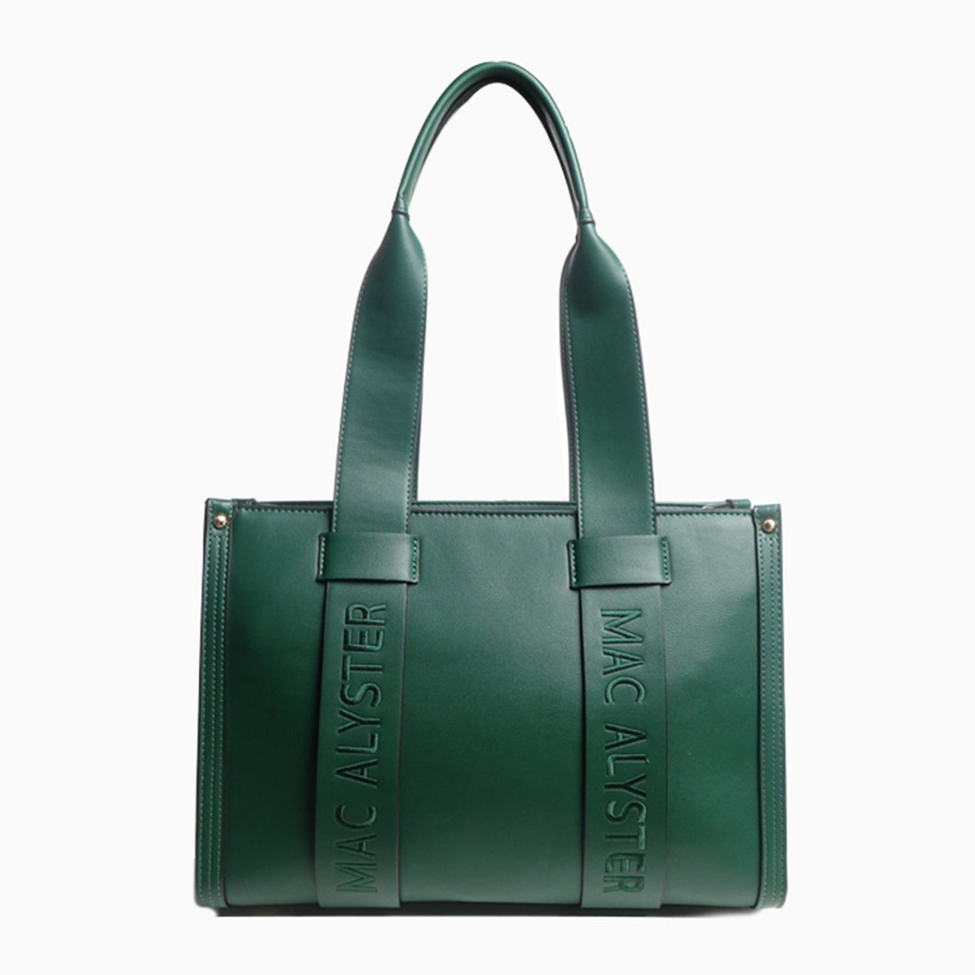 Sac shopping BASIC CLOVER pour femme en cuir synthétique SAPIN de dos