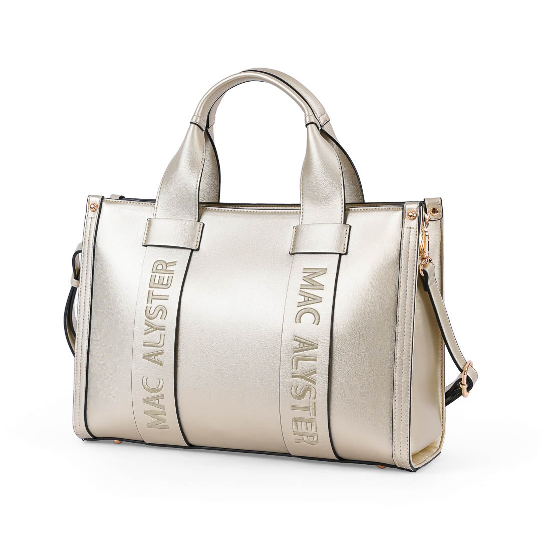 Sac à main Grand Porté Main Basic Clover Mac Alyster Doré