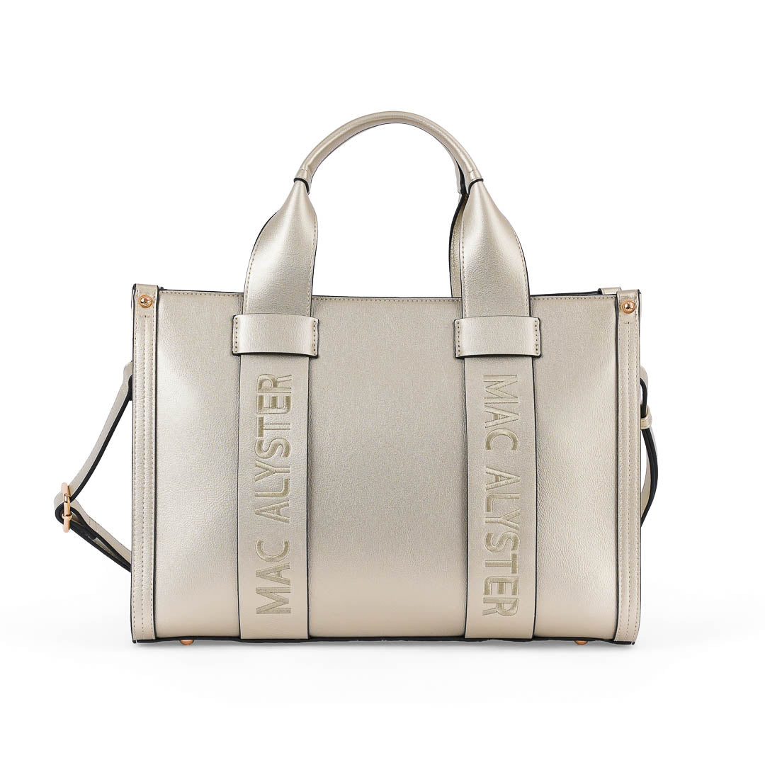 Sac à main Grand Porté Main Basic Clover Mac Alyster Doré