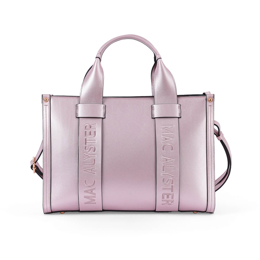 Sac à main Grand Porté Main Basic Clover Mac Alyster Rose clair