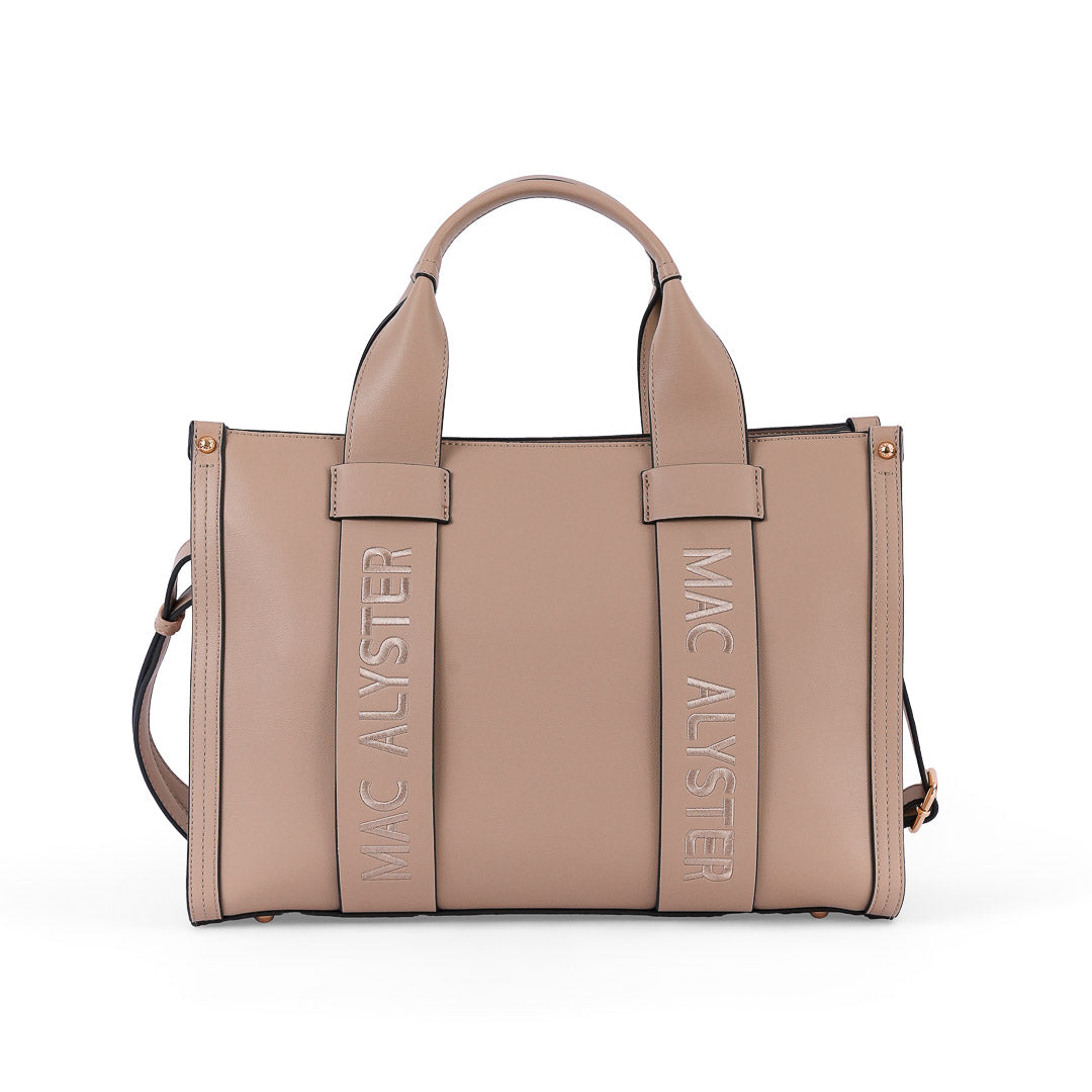 Sac à main Grand Porté Main Basic Clover Mac Alyster Sable