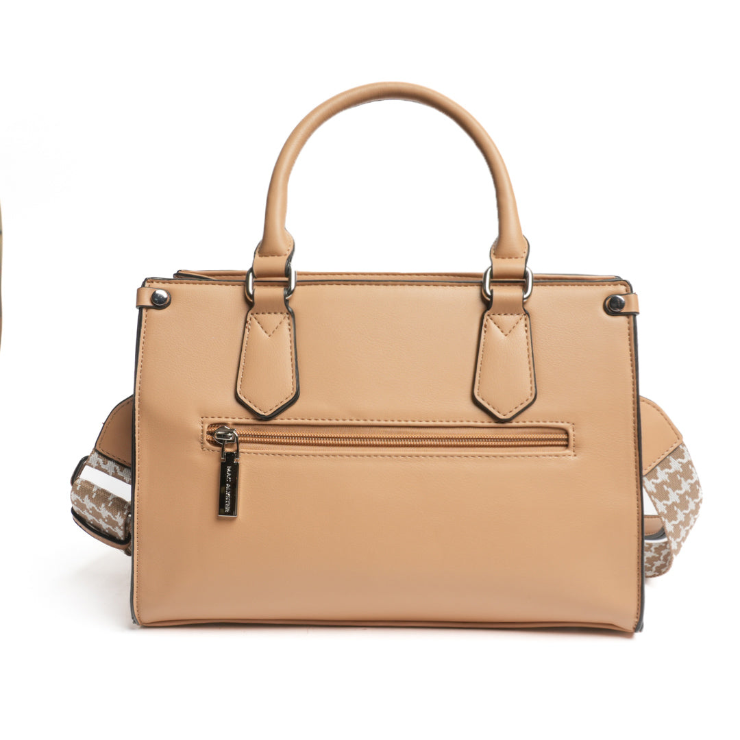 Sac porté main MILAN en matière synthétique SABLE de dos
