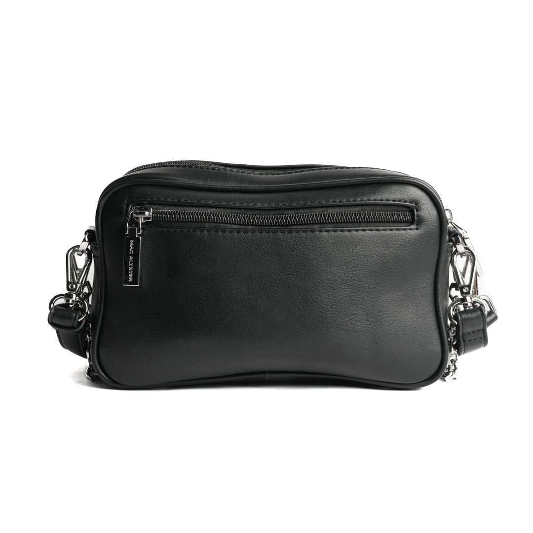 Camera bag MILAN en matière synthétique NOIR de dos