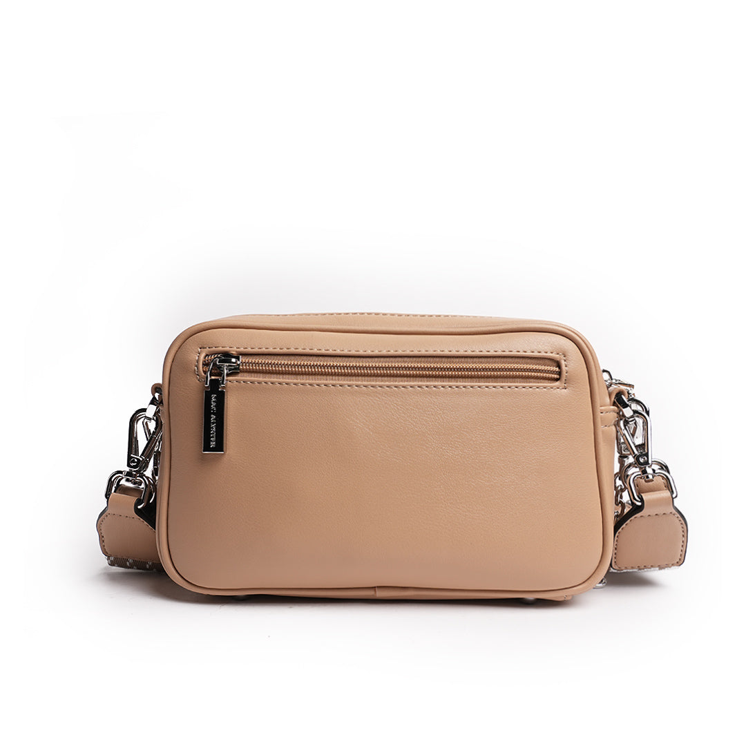 Camera bag MILAN en matière synthétique SABLE de dos