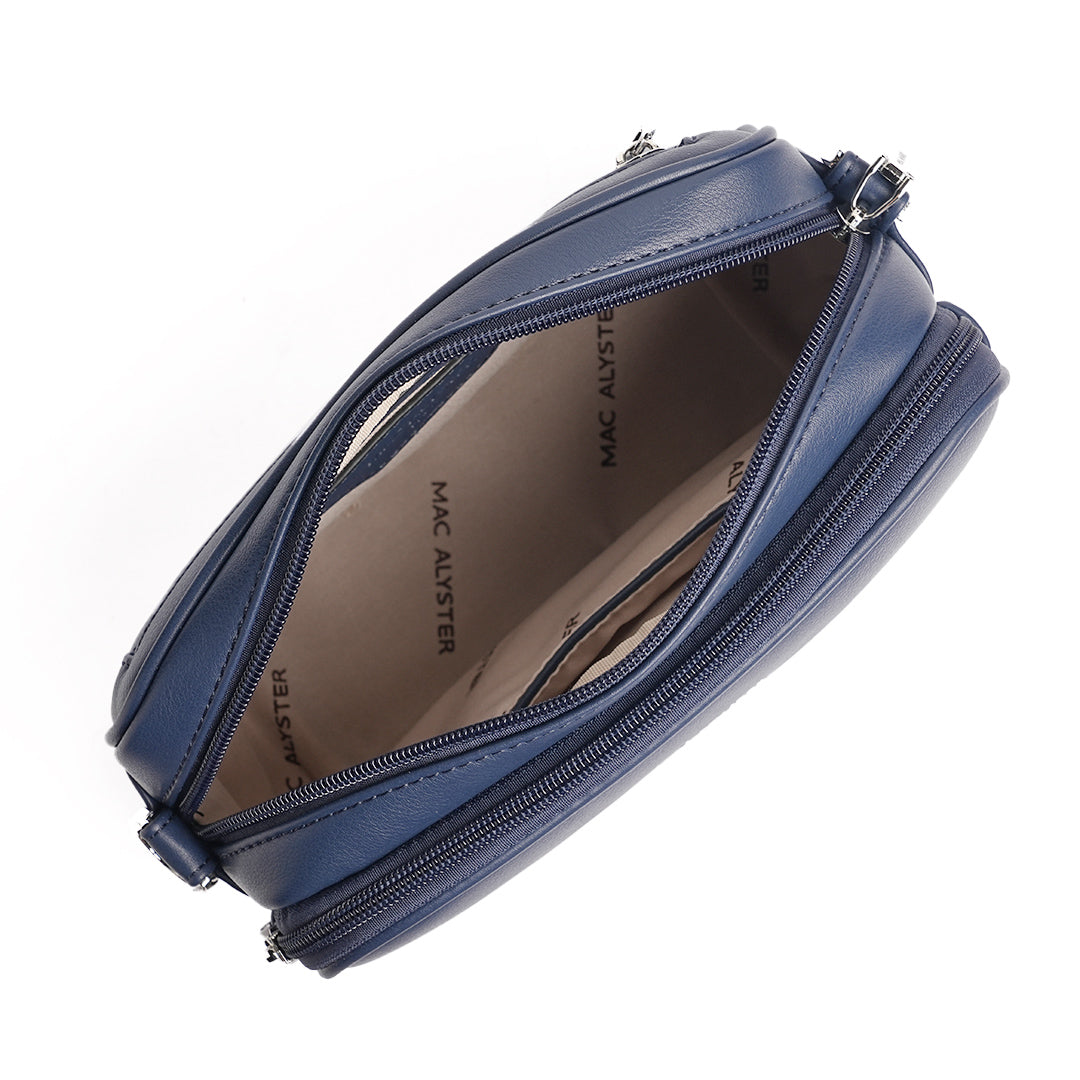 Camera bag MILAN en matière synthétique MARINE de haut