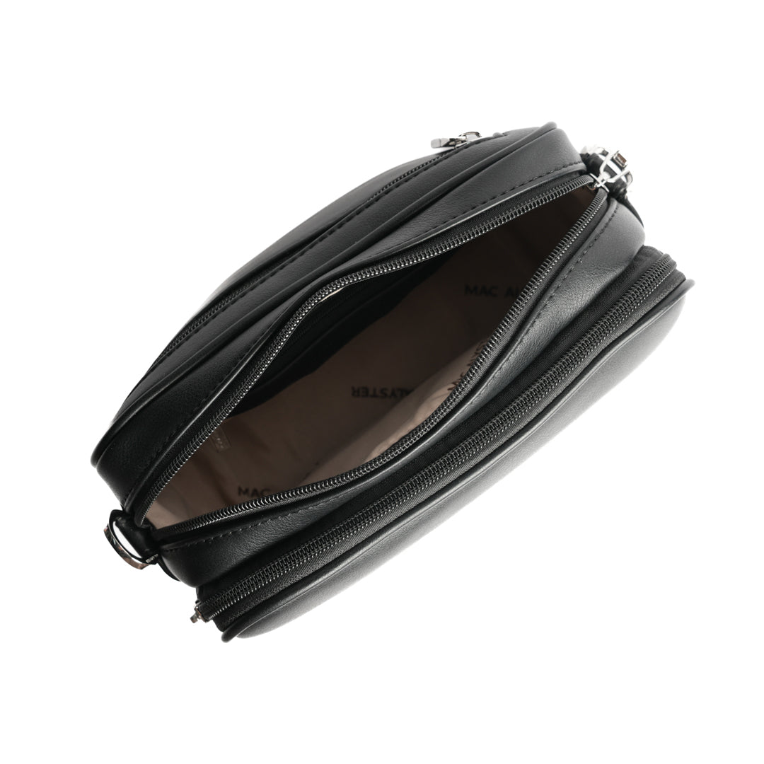 Camera bag MILAN en matière synthétique NOIR de haut