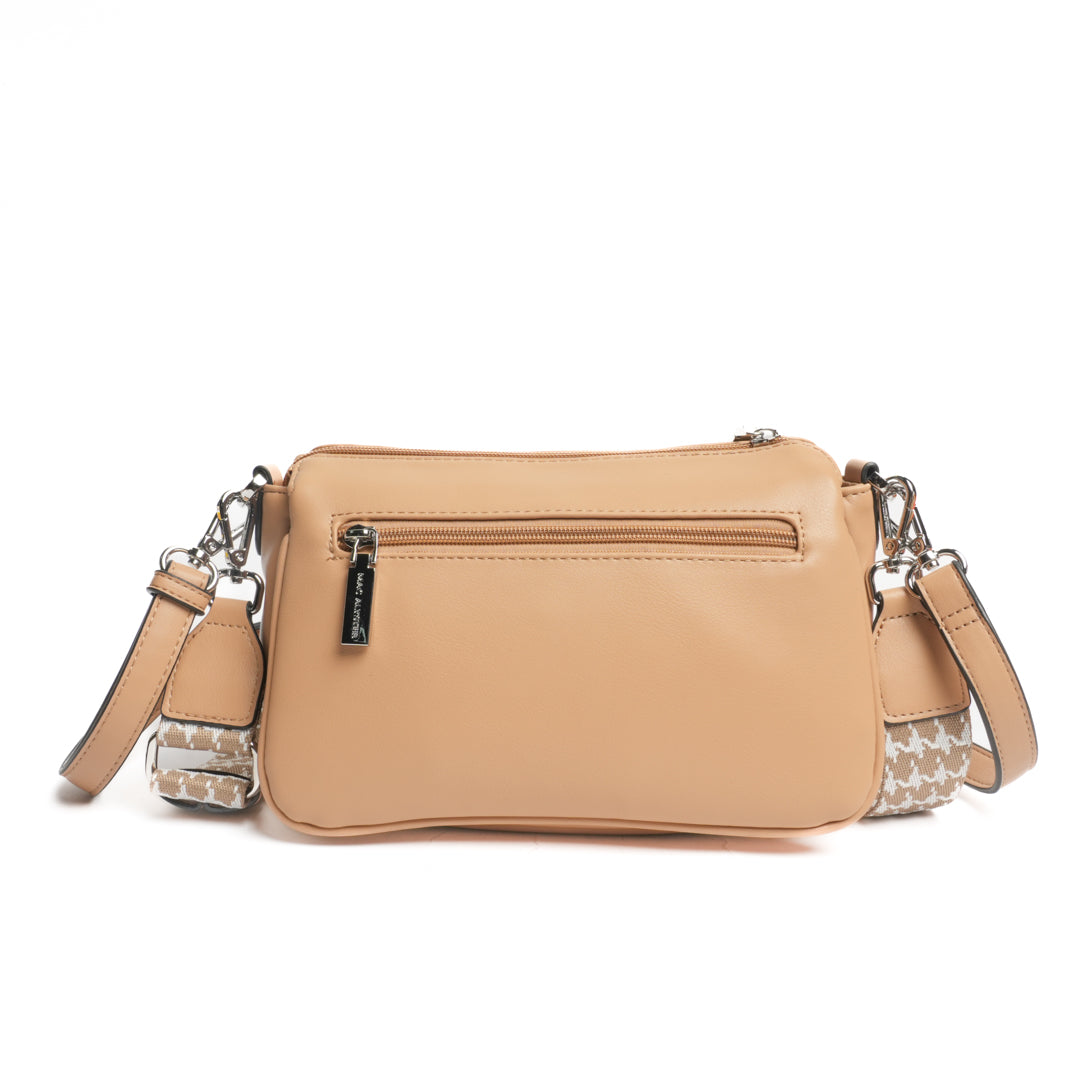 Sac trotteur MILAN en matière synthétique SABLE de dos