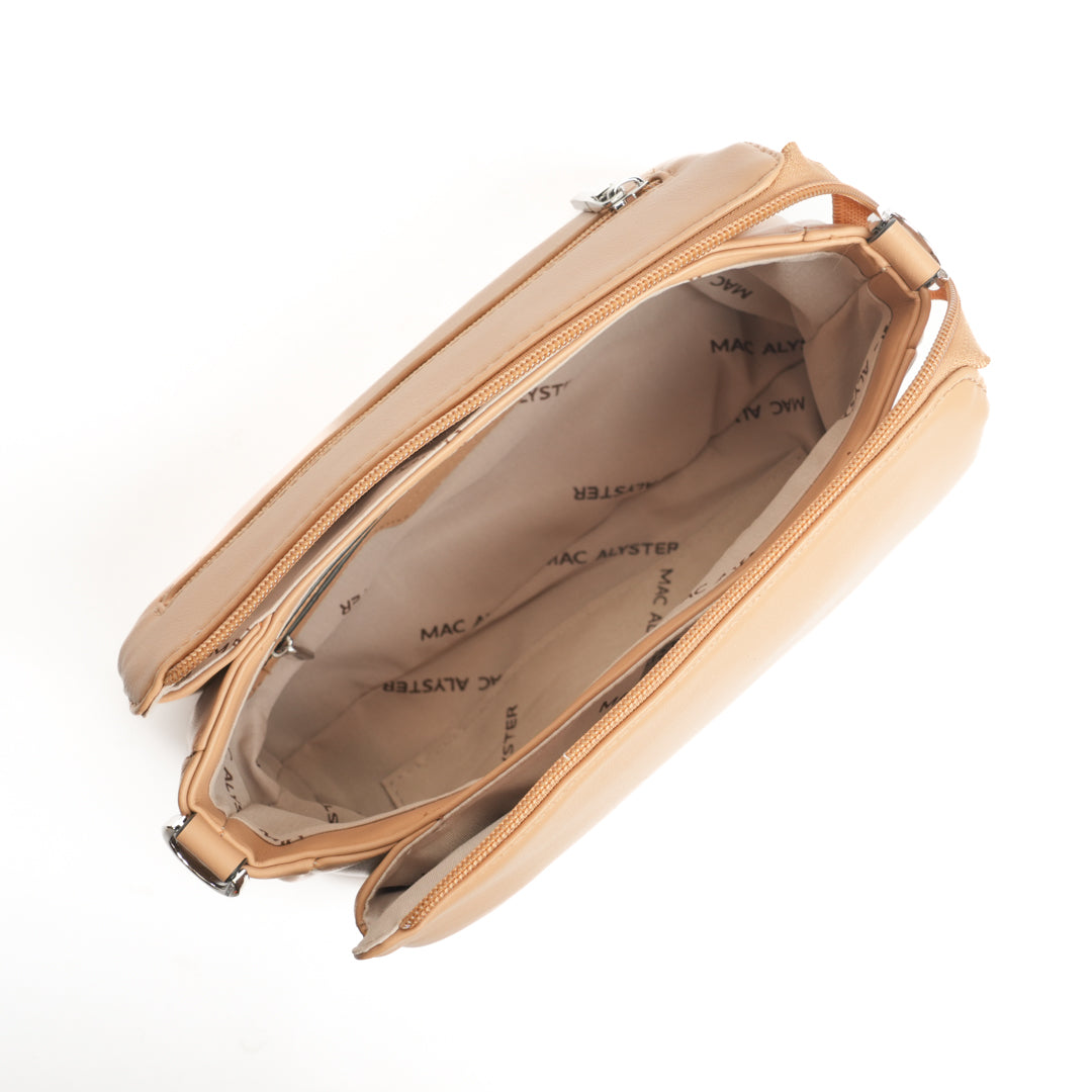 Sac trotteur MILAN en matière synthétique SABLE de haut
