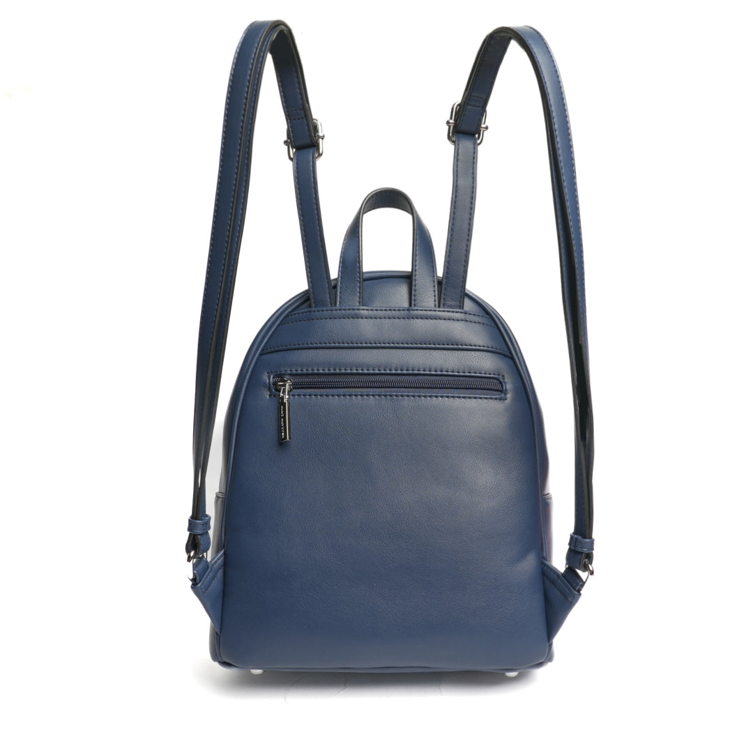 Sac à dos MILAN en matière synthétique MARINE de dos