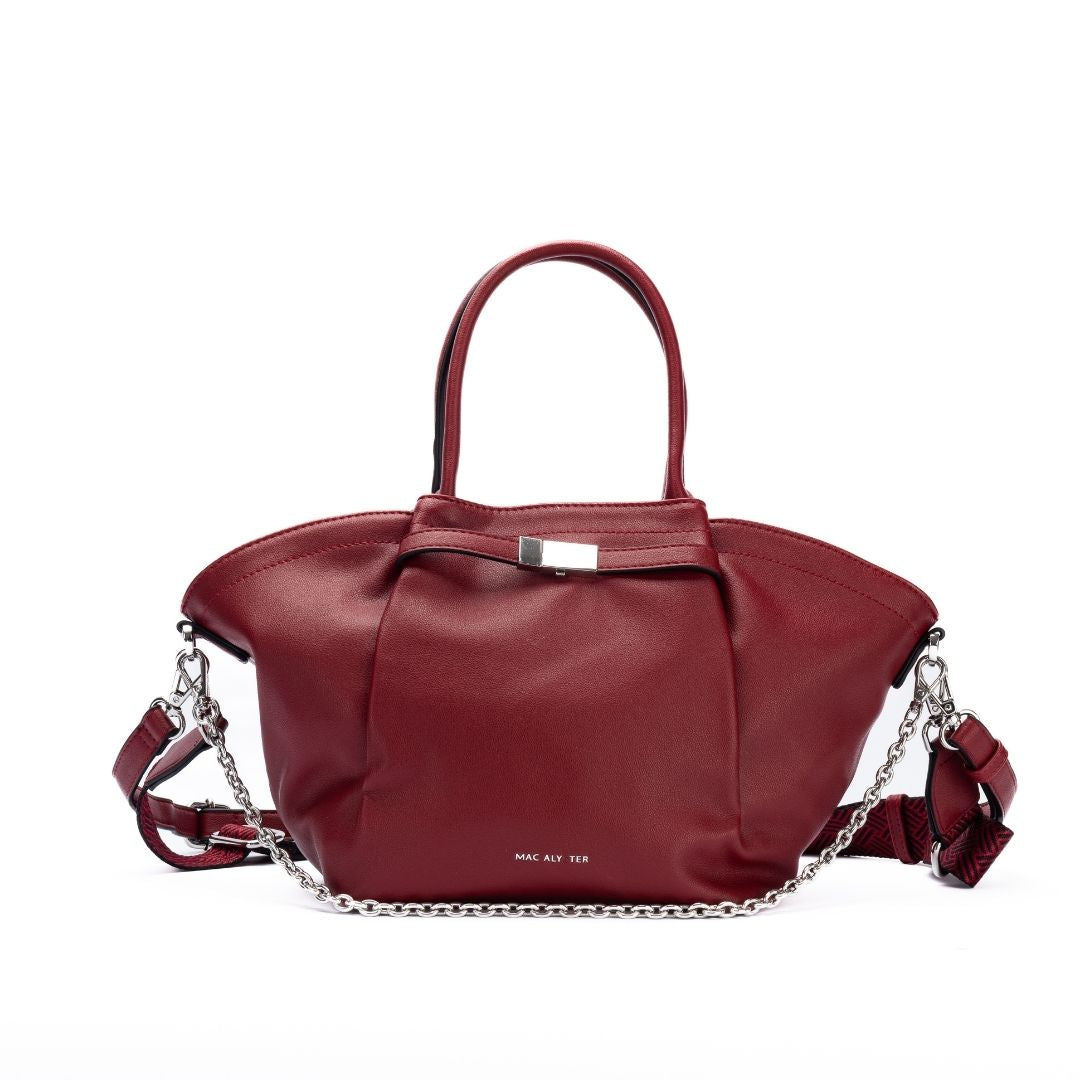 Porté main - MILAN burgundy de face