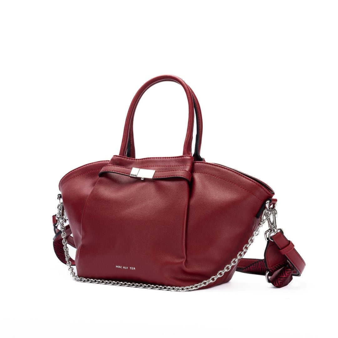 Porté main - MILAN burgundy de trois-quarts