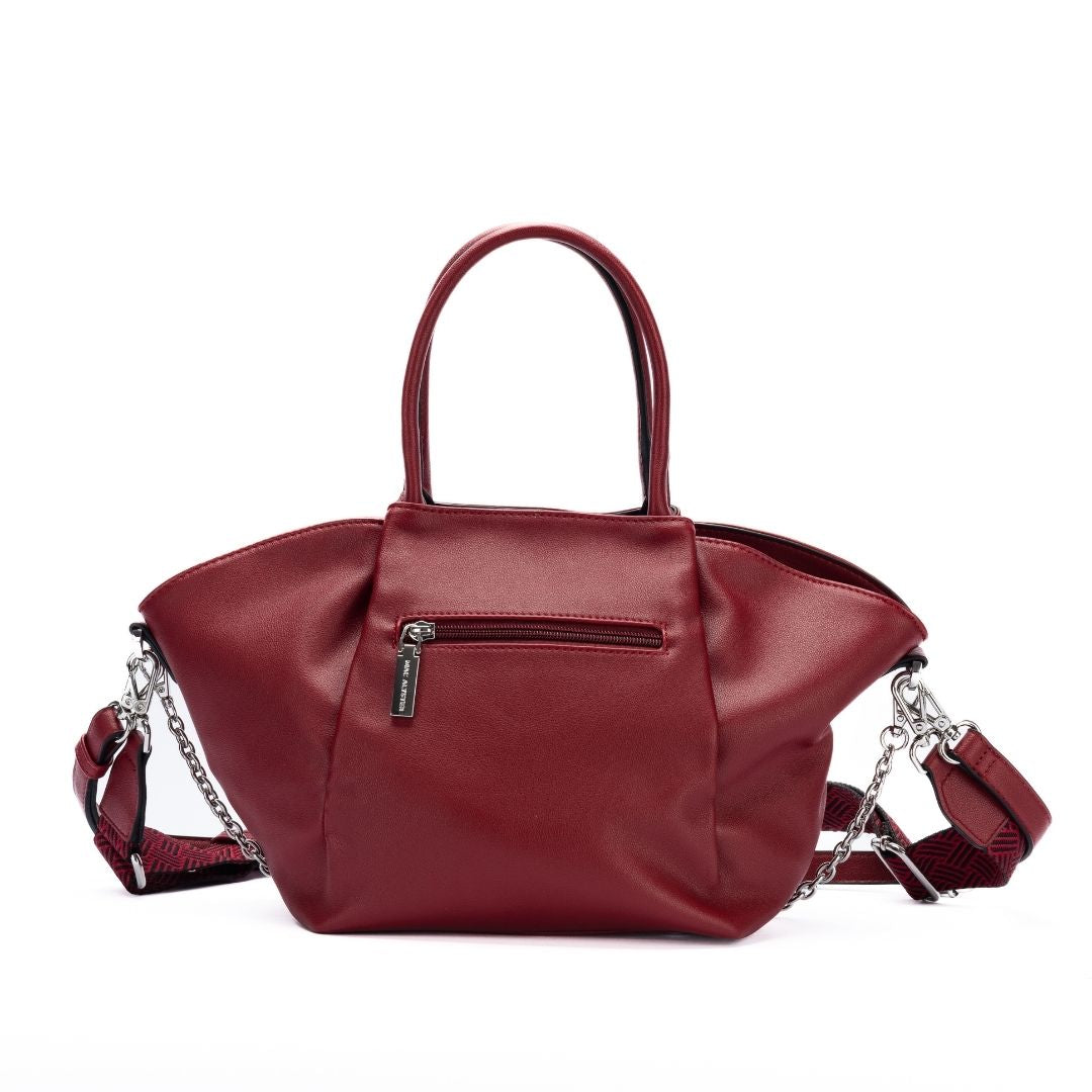 Porté main - MILAN burgundy de dos
