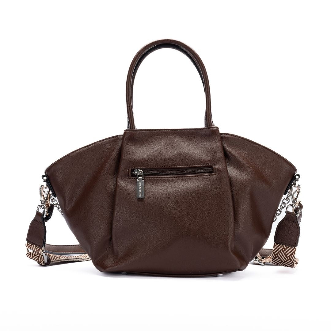 Porté main - MILAN chocolat de dos