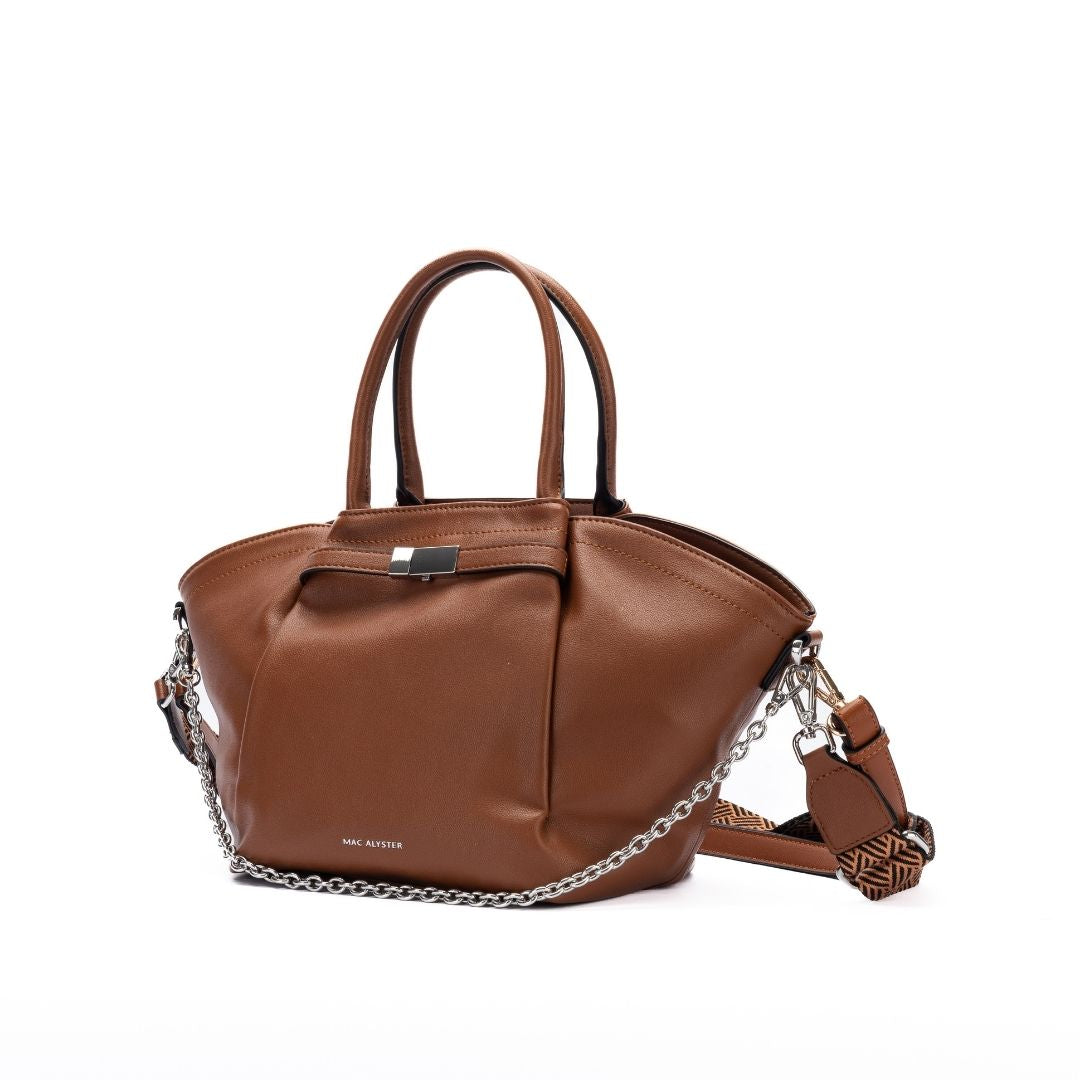 Porté main - MILAN cognac de trois-quarts