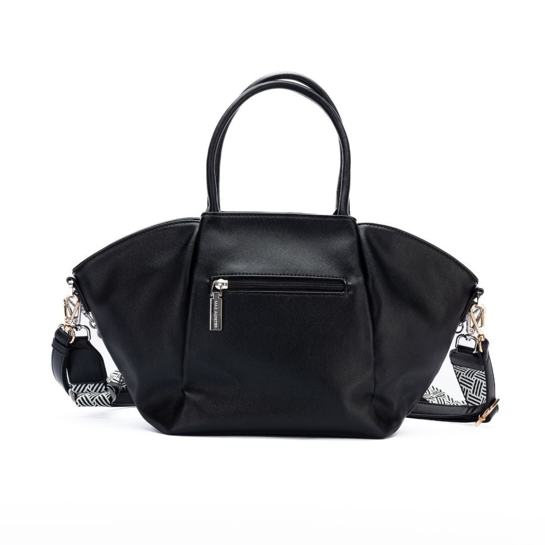 Porté main - MILAN noir de dos