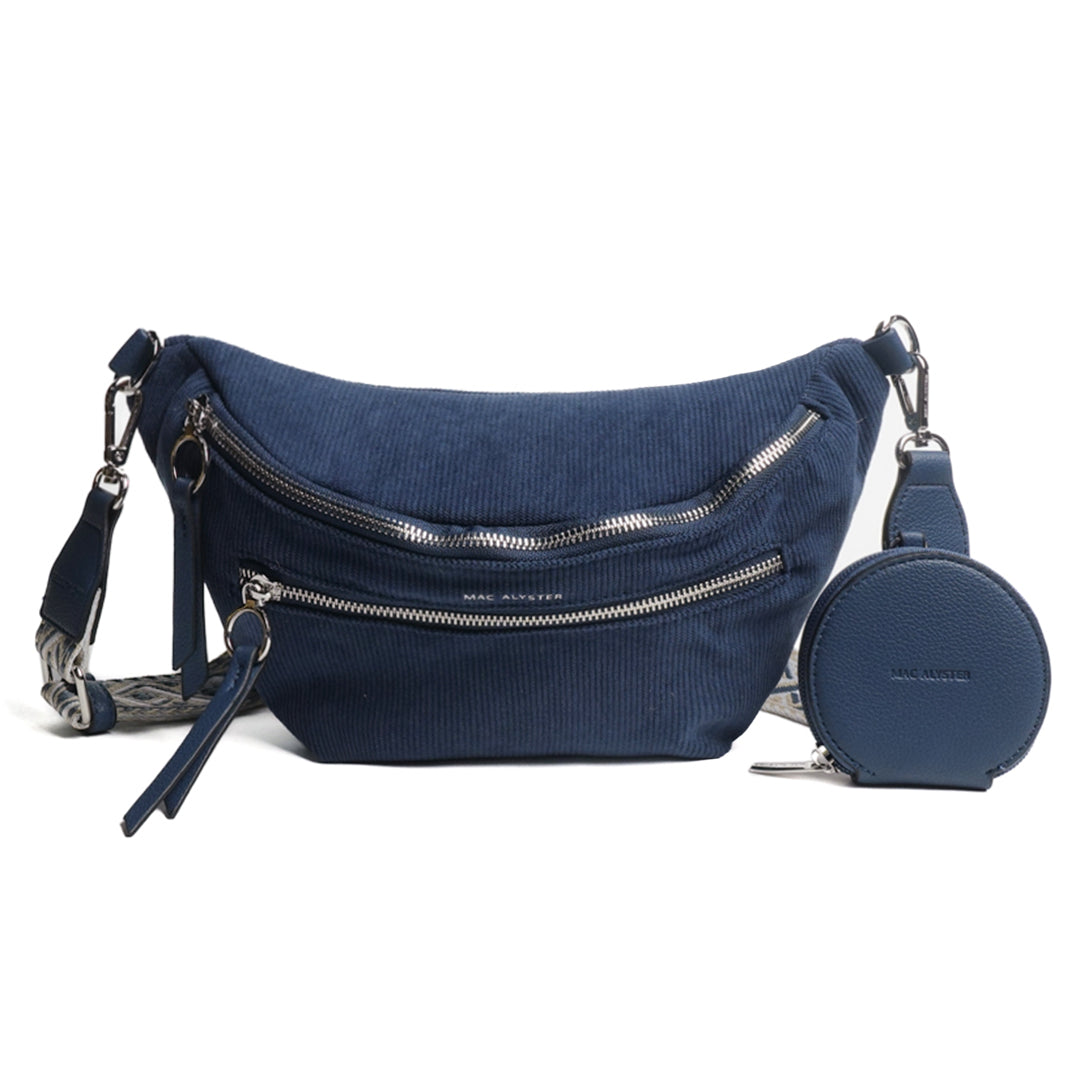 Sac banane double poche VELOURS