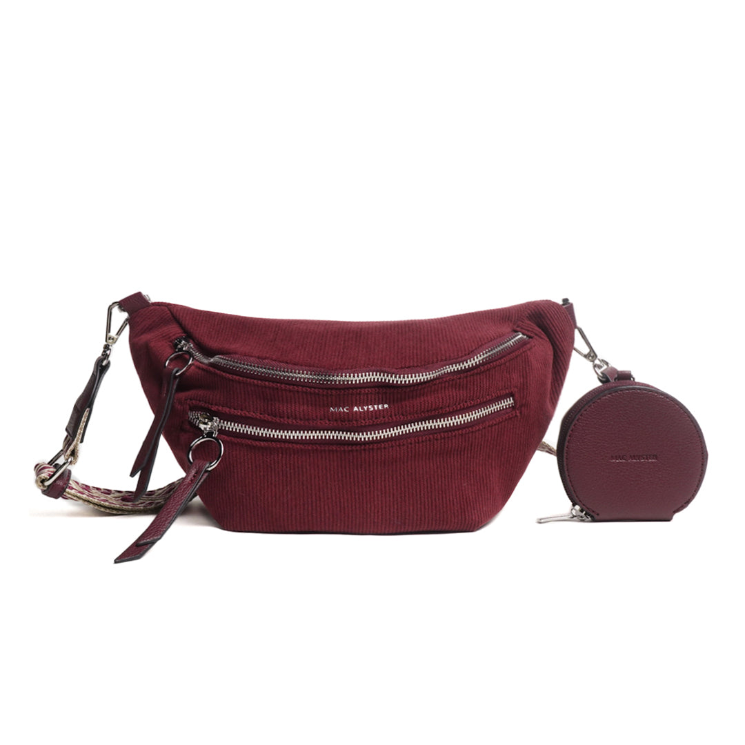 Sac banane double poche VELOURS