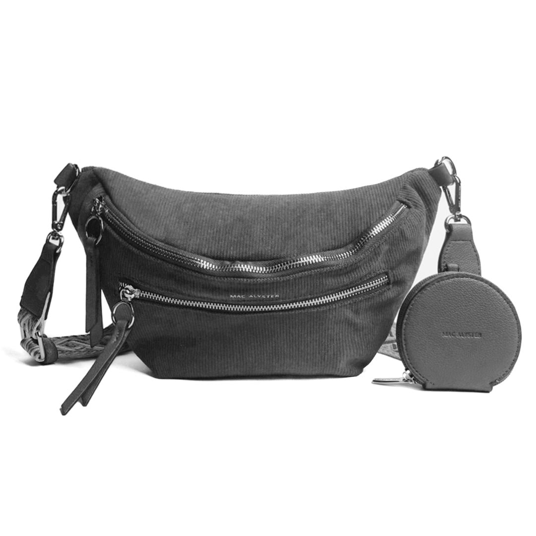 Sac banane double poche VELOURS