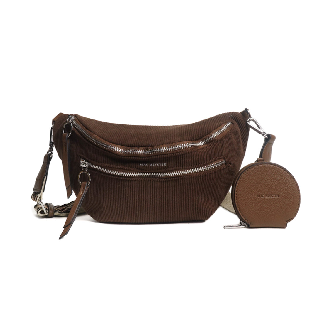 Sac banane double poche VELOURS