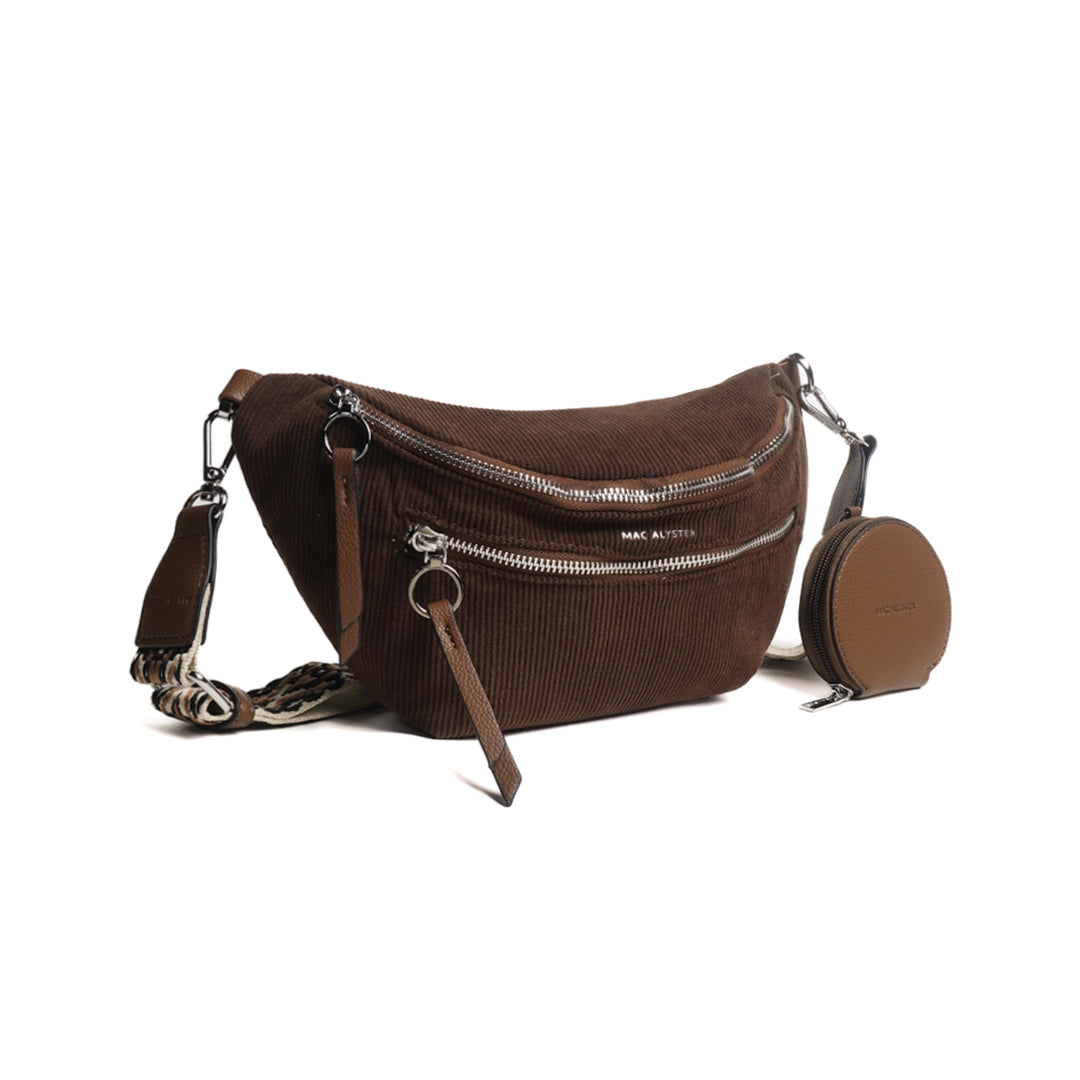 Sac banane double poche VELOURS