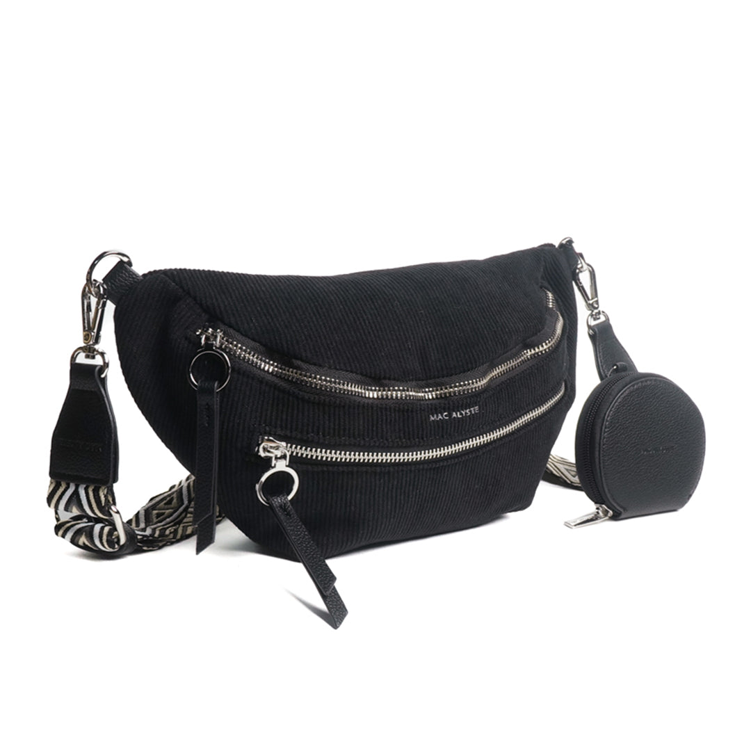 Sac banane double poche VELOURS
