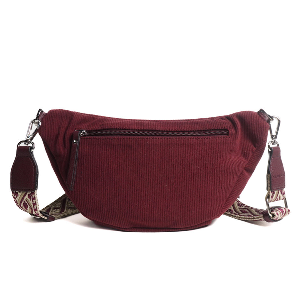 Sac banane double poche VELOURS