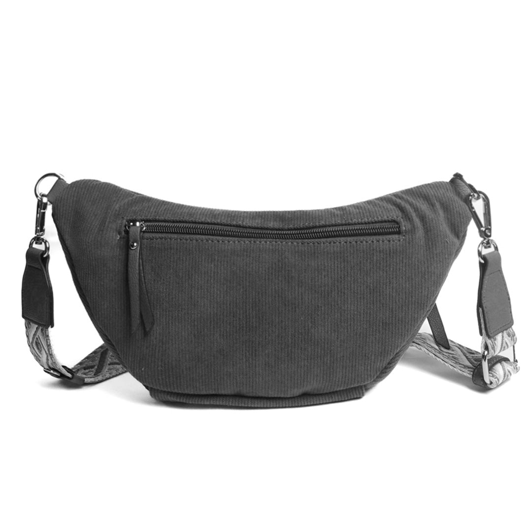 Sac banane double poche VELOURS