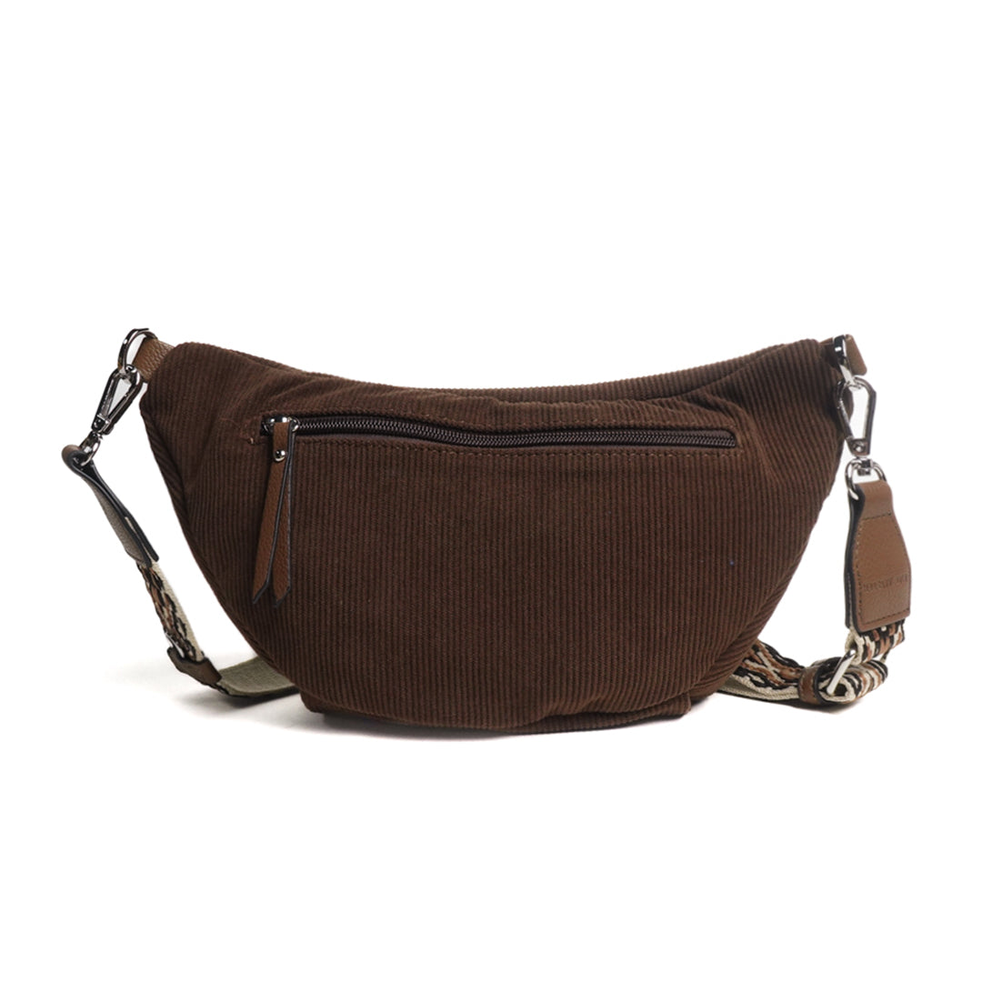 Sac banane double poche VELOURS