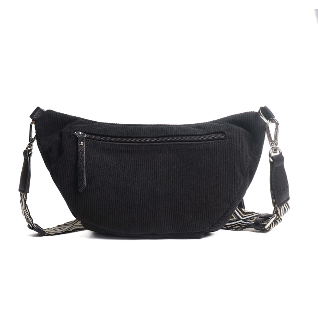 Sac banane double poche VELOURS