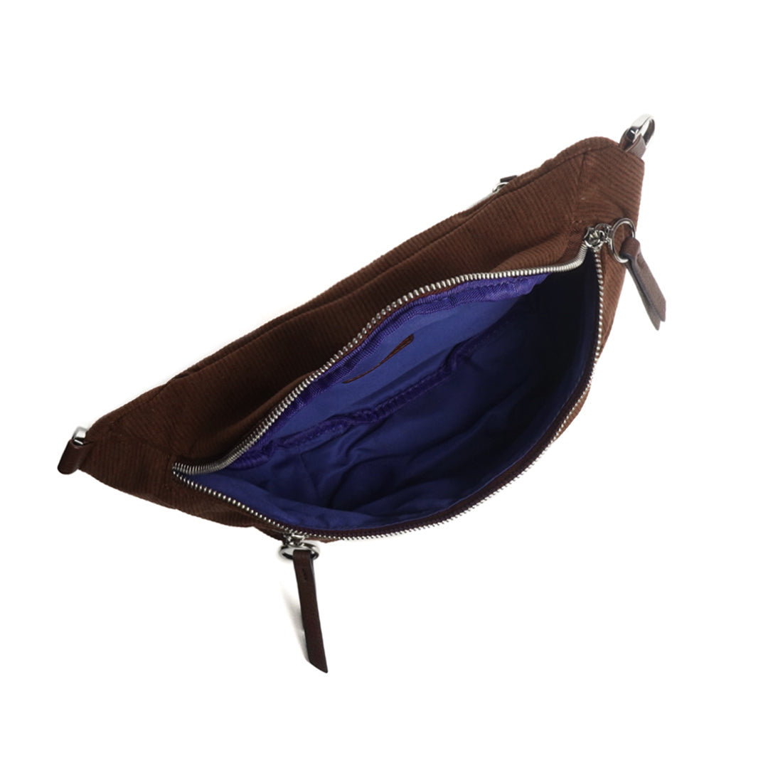 Sac banane double poche VELOURS