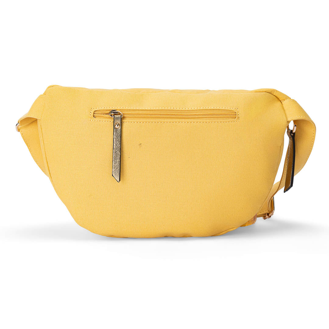 Sac banane M en coton BANANE COTON moutarde par Mac Alyster