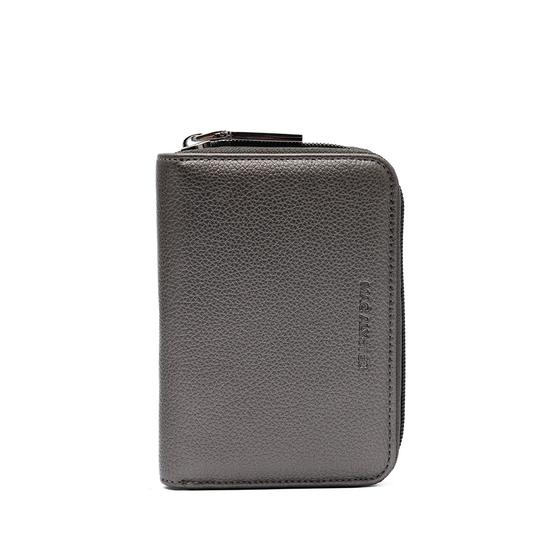 Porte monnaie zippée PETITE MAROQUINERIE synthétique MORDORE de face