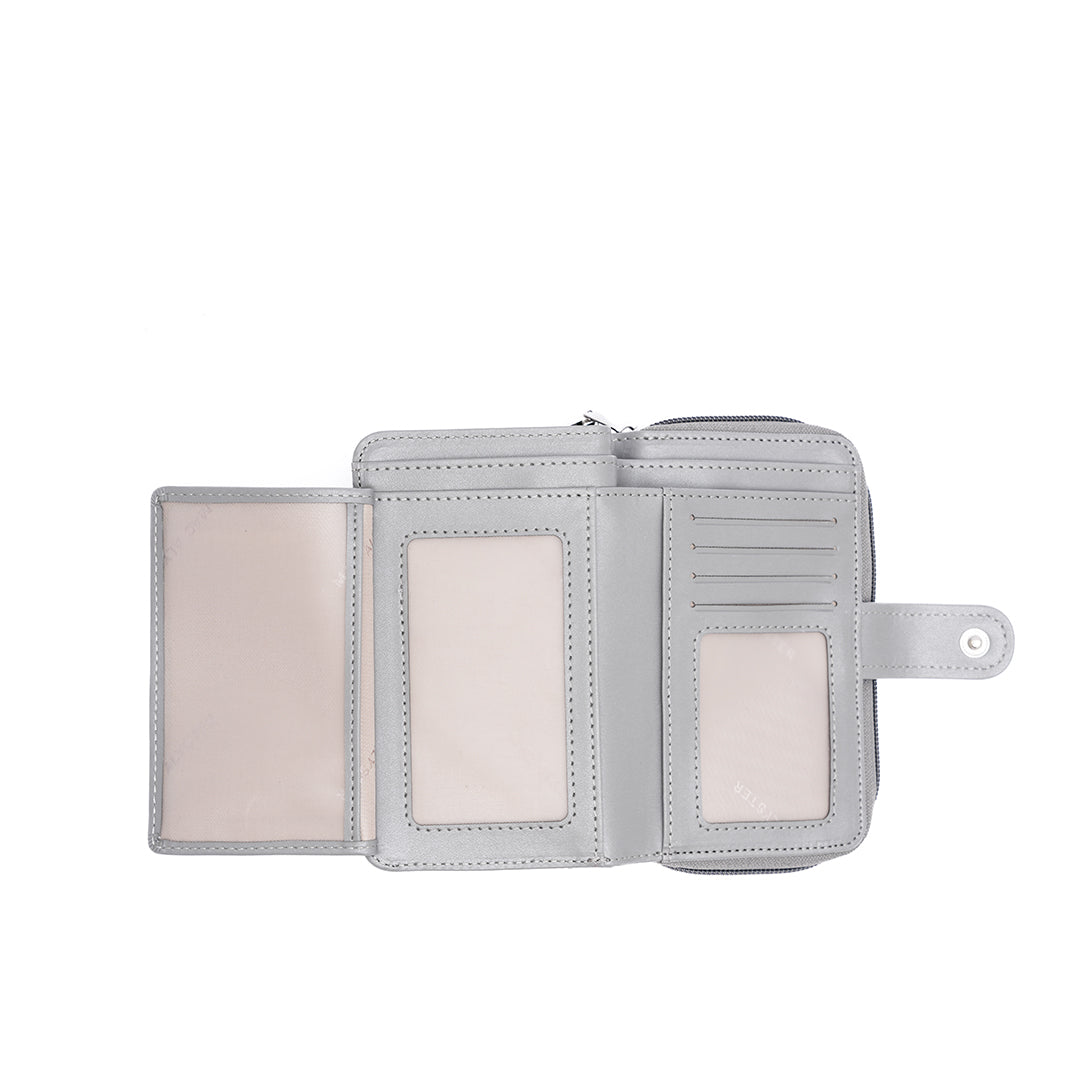 Portefeuille PETITE MAROQUINERIE synthétique GRIS en détail