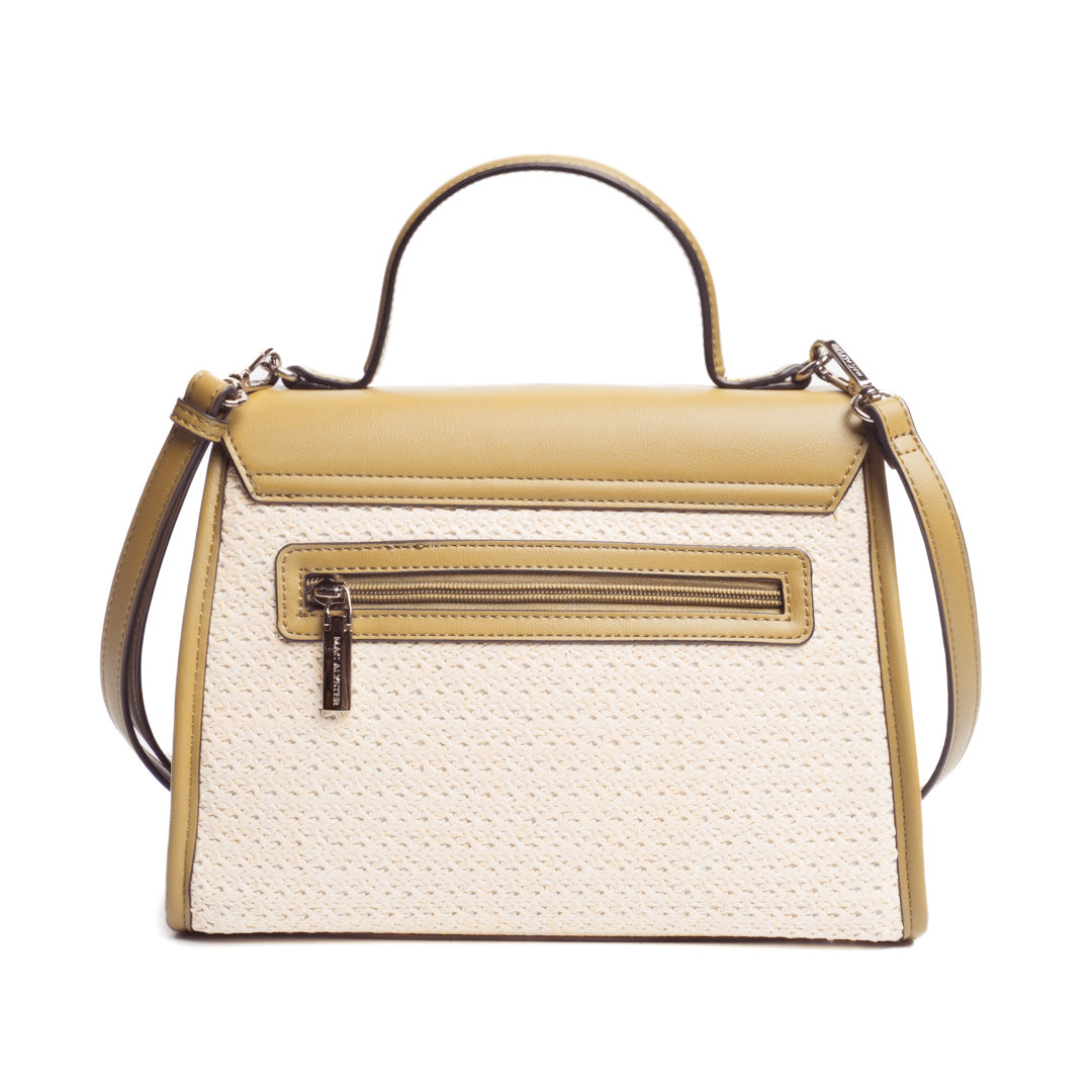 Sac porté main NICE en matière synthétique NATUREL de dos