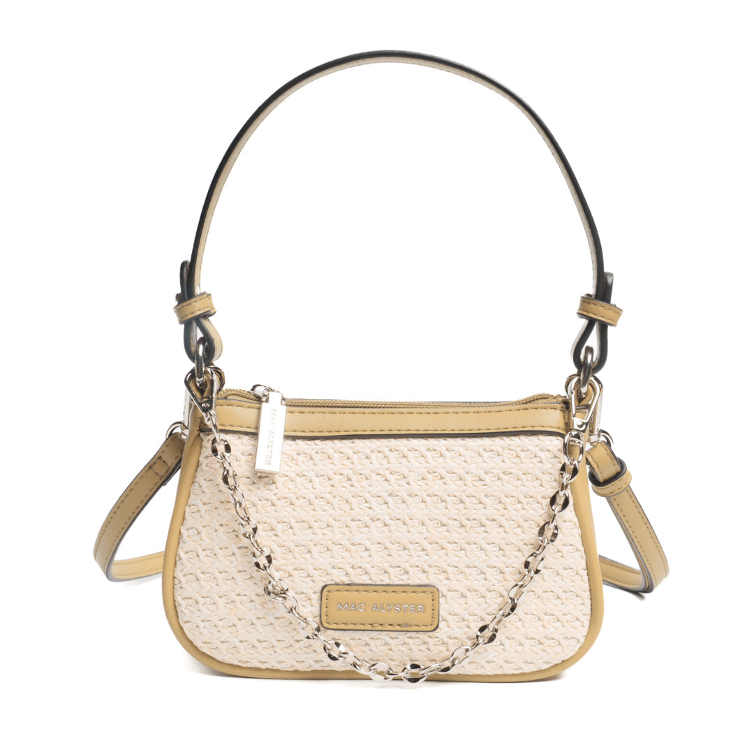 Mini sac trotteur NICE en matière synthétique NATUREL de face