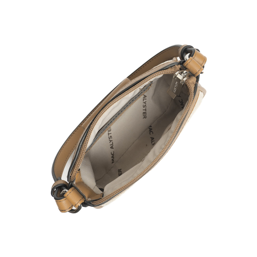 Mini sac trotteur NICE en matière synthétique TAUPE de haut